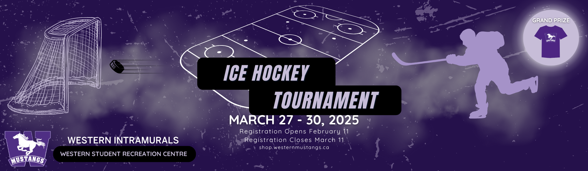 Ice hockey intramurals. Registration opens Feb 11. Closes March 11. Details in news article. 